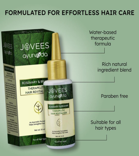Jovees Ayurveda Therapeutic Hair Revitalizer 60ml - free ship