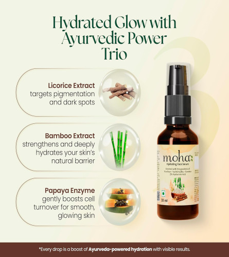 Moha Hydrating Face Serum for Glowing Skin & Anti-Aging 30ml - free ship
