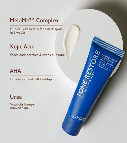 ASAYA Tone Restore Cream for Dark Knees, Elbows & Neck 50gm  - free ship