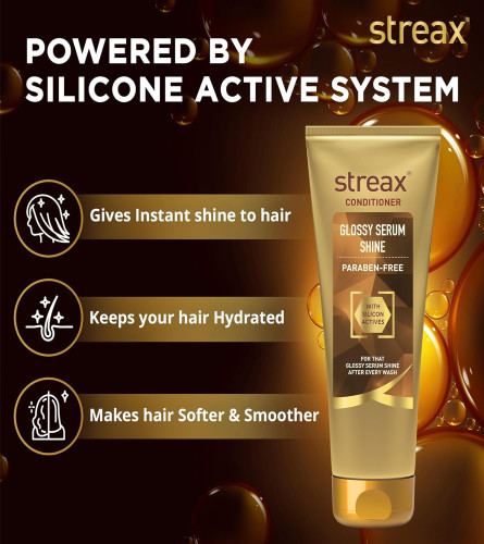 Streax Glossy Serum Shine Unscented Hair Conditioner 240 ml