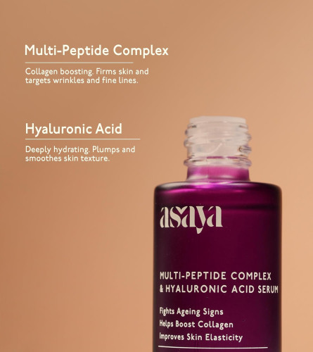Asaya Multi Peptide Face Serum with Hyaluronic Acid 30ml - free shipping