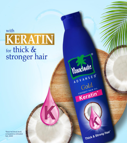 Parachute Advansed Gold Keratin Coconut Hair Oil 300 ml
