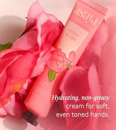 Asaya Peony Blush Hand Cream for Women & Men 30gm - free shipping