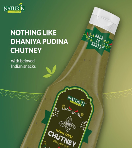Naturin Dhaniya Pudina Chutney 370g Pack of 2 - free shipping