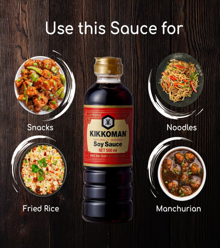 Kikkoman Naturally Brewed Soy Sauce 500ml - free shipping