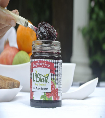 VIStevia Sugar Free Raspberry Jam (220 gm) - free shipping