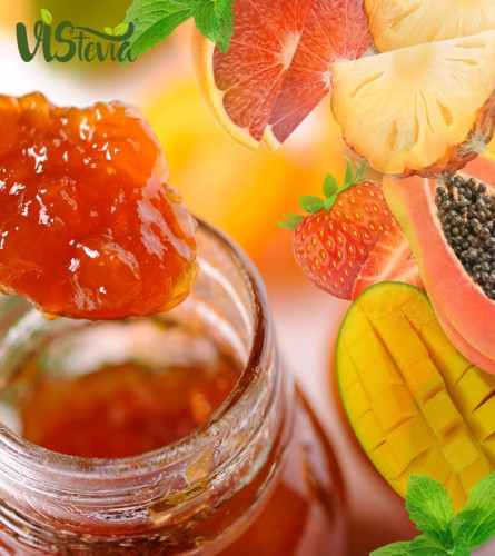 VIStevia Sugar Free Mixed Fruit Jam (220g) - free shipping