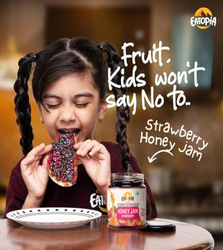 Eatopia Sugar Free Strawberry Honey Jam 240gm - free ship