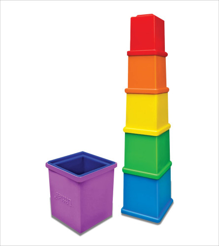 Little's Rainbow Stacking Cubes - free shipping