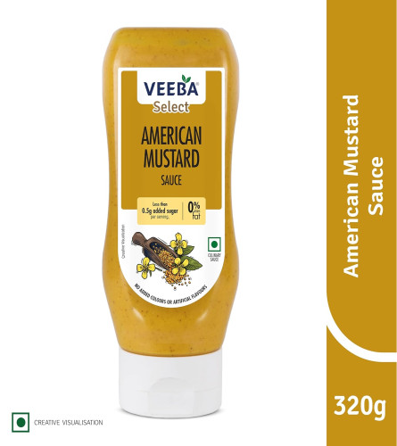Veeba American Mustard Sauce, 320gram - free shipping