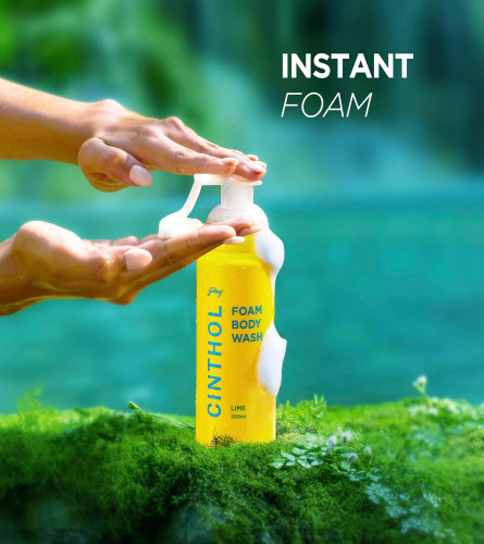Cinthol Lime Foam Body Wash 200 ml (Pack of 2)