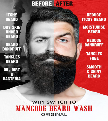 Mancode Original Beard Wash 100 ml - free shipping