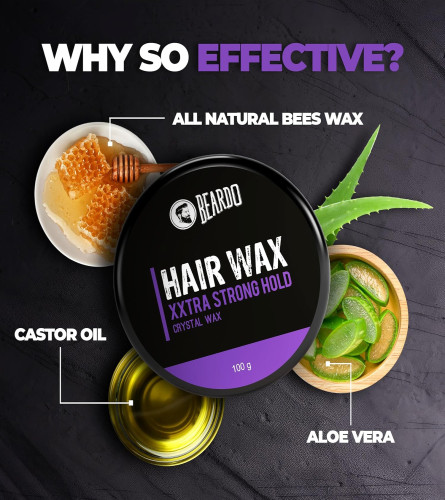 Beardo Xxtra Stronghold Hair Wax, 100 gm - free shipping