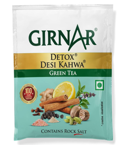 Girnar Detox Green Tea (Desi Kahwa) 100 Tea Bags