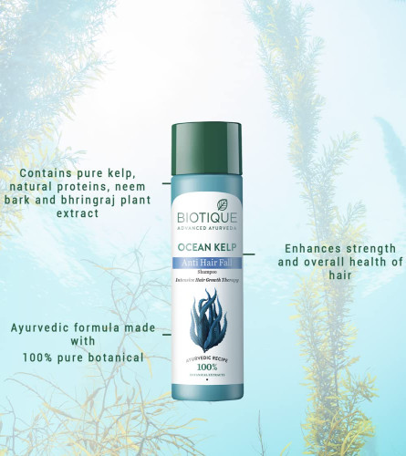 Biotique Ocean Kelp Anti Hairfall Shampoo 190 ml (Pack Of 2)