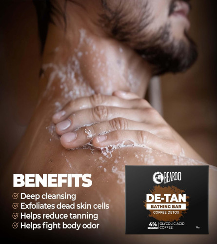 Beardo De-Tan Soap for Men, 75g X 3 pack - free ship