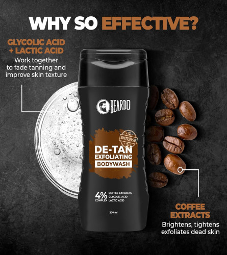 Beardo Detan Exfoliating Body Wash 200ml - free shipping