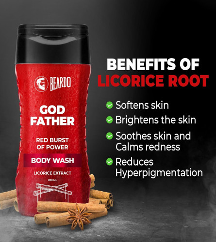Beardo Godfather Body Wash for Men, 200ml - free shipping