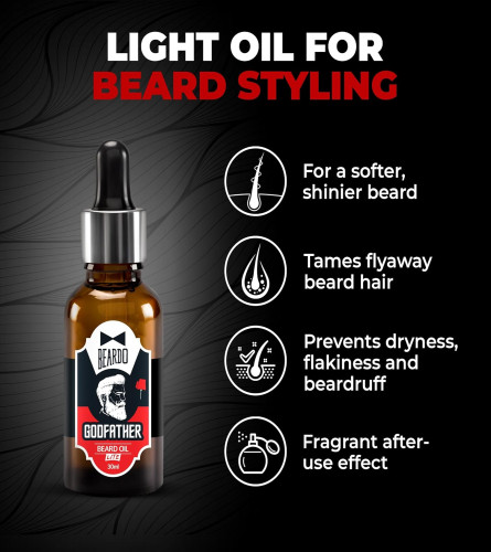 Beardo Godfather Lite Beard and Moustache Oil, 30 ml - free shipping