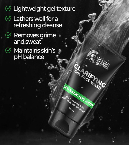 Beardo Clarifying Gel Face Wash 100ml - (free shipping)