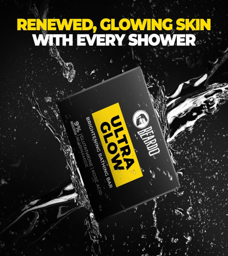 Beardo Ultraglow Brightening Bathing Bar 75gm (pack of 3) free shipping