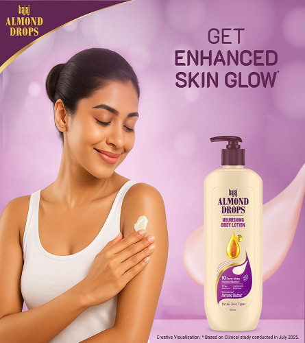 Bajaj Almond Drops Non-Sticky Body Lotion 400 ml