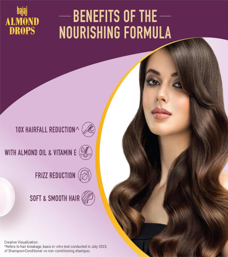 Bajaj Almond Drops Anti Hairfall Conditioner 175 ml (Pack Of 2)