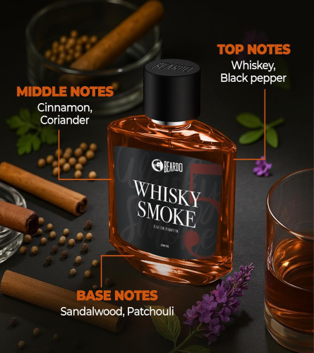 Beardo Whisky Smoke Eau De Parfum Men Spicy, Woody 100ml - free shipping