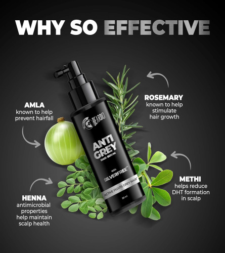 Beardo Anti Grey Hair Serum for Men, 50 ml - free shipping