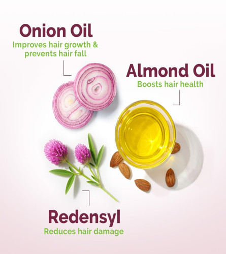 Mamaearth Onion Hair Oil For Hair Growth With Onion & Redensyl For Hair Fall Control