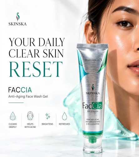SKINSKA NATURALS - Faccia Anti Aging Acne Face Wash