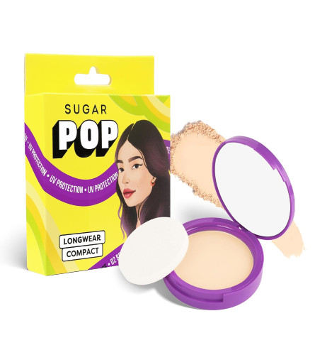 SUGAR POP Longwear Compact Powder– 03 Honey 9gm (Pack of 2)
