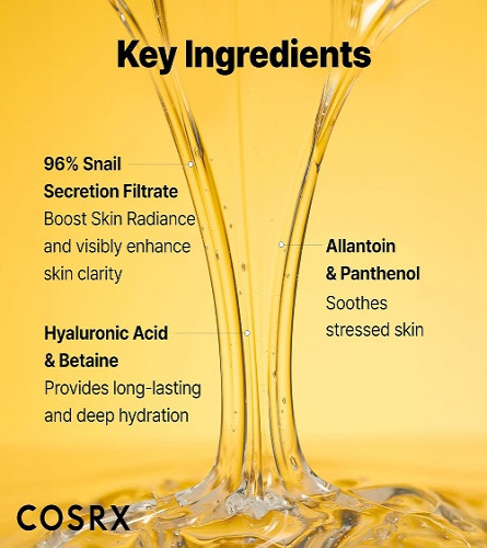 COSRX Advanced Snail 96 Mucin Essence, 100ml | Hydrating & Glow Serum