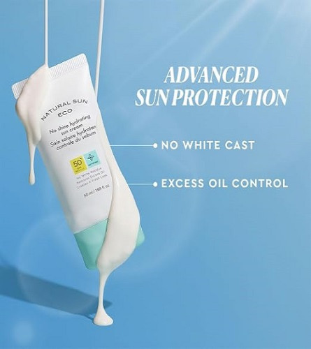 The Face Shop No Shine Hydrating Sunscreen SPF 50+ PA++++, Lightweight & Water-Resistant