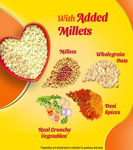 Saffola Masala Oats Clásicos con Mijo, Bajra y Jowar