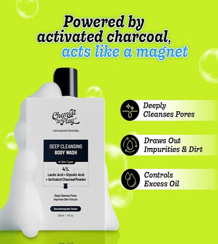 Chemist At Play Gel de Ducha Exfoliante con Ácido Glicólico