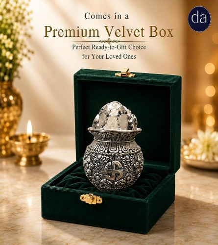 German Silver Plated Pooja Kalash Khazana