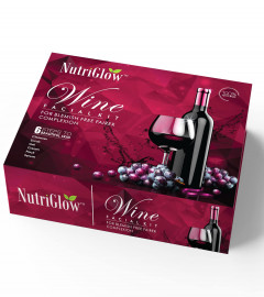 NutriGlow Wine Facial Kit For Radiant Glow, All Skin Types- 250 g+10 ml