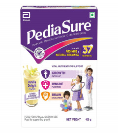 Pediasure Health and Nutrition Drink Powder 400g, Vanilla Delight Flavour, (Free shipping worldwide)