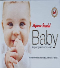 MYSORE SANDAL Baby Super Premium Soap 4 x 75 g (Free Shipping Worldwide)