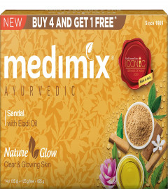Medimix Ayurvedic Sandal Soap, 125g (4+1 Offer Pack) Free Shipping Worldwide