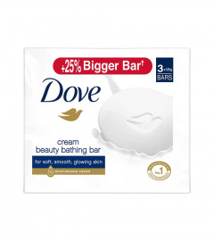 Dove Cream Beauty Bathing Bar 125 G (Combo Pack Of 3) With Moisturising Cream (Free Shipping World)