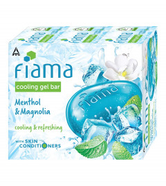 Fiama Cooling Gel Bar Menthol & Magnolia, With Skin Conditioners, 125g Soap (Pack Of 3)Free shipping