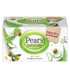 Pears Naturalé Detoxifying Soap Bar, Aloe Vera, 125g (Pack of 4) (Free Shipping Worldwide)