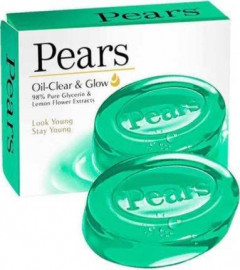 Pears Oil-Clear & Glow Soap Bar 75 gms Epic (Pack of 6) (6 x 75 g) (Free Shipping Worldwide)
