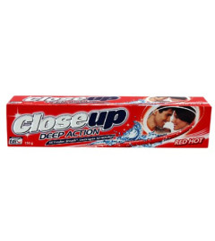 Closeup Red Hot Deep Action Toothpaste - 150 gm X 2 PACK (Free shipping worldwide)