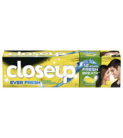 Closeup Lemon mint Toothpaste From India's No. 1 Gel Toothpaste 150 gm X 2 PACK, Free shipping world