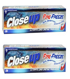Closeup Fire Freeze Gel Toothpaste Combo Pack - 150 gm X 2 PACK (Free shipping worldwide)