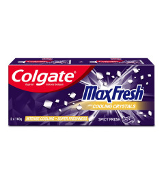 Colgate MaxFresh 320g (160g x pack of 2) Toothpaste, Purple Gel Paste with Menthol ,Free shipping