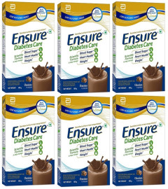 Ensure Diabetes Care- Nutrition to Help Control Blood Sugar 400 gm Box  X 6 Pack(Chocolate),Yellow